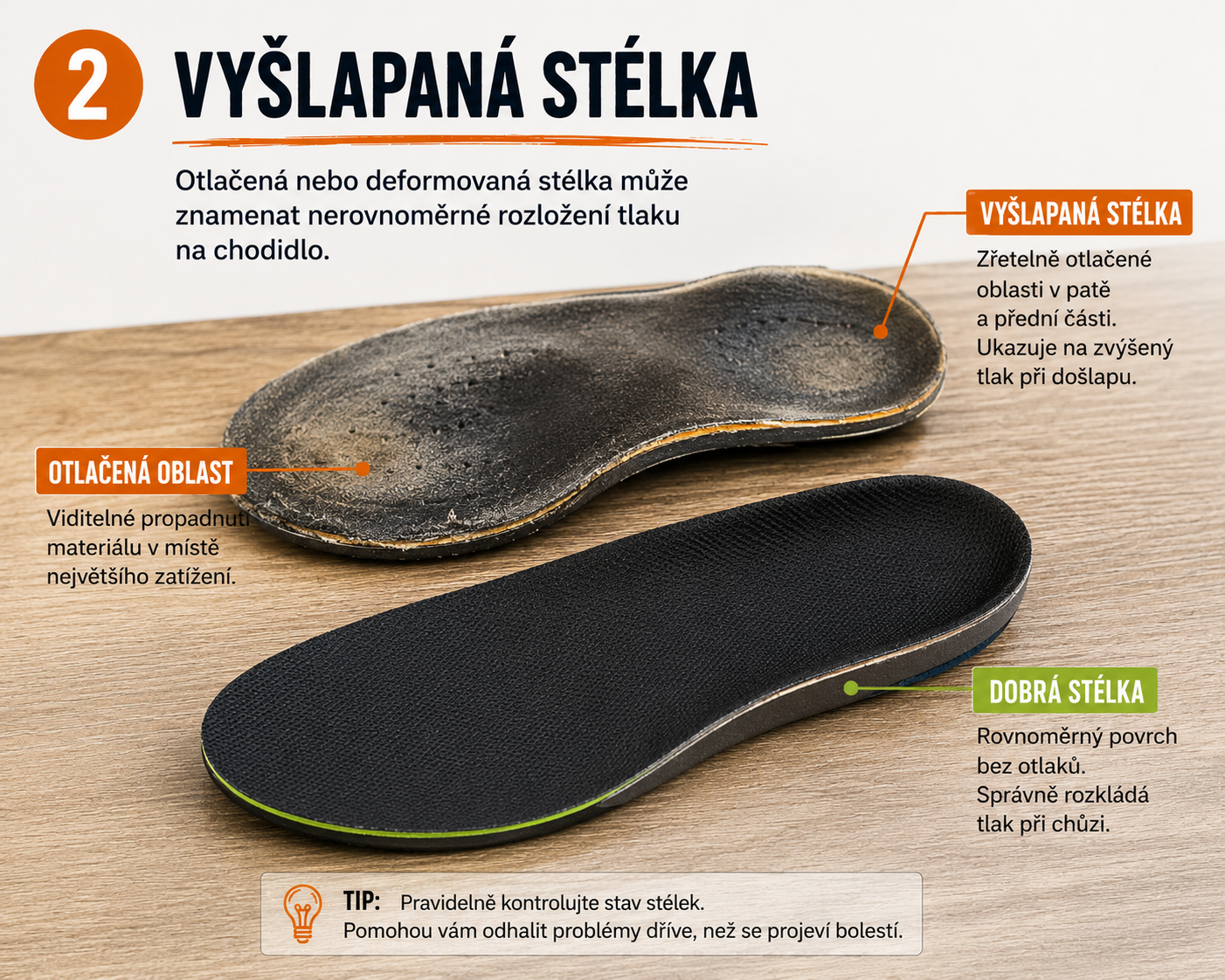 vyšlapaná stélka